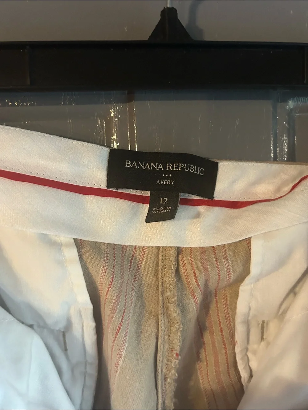 Banana Republic Avery Women's Striped Ankle Pants Multicolor, Size 12 4 Pockets
